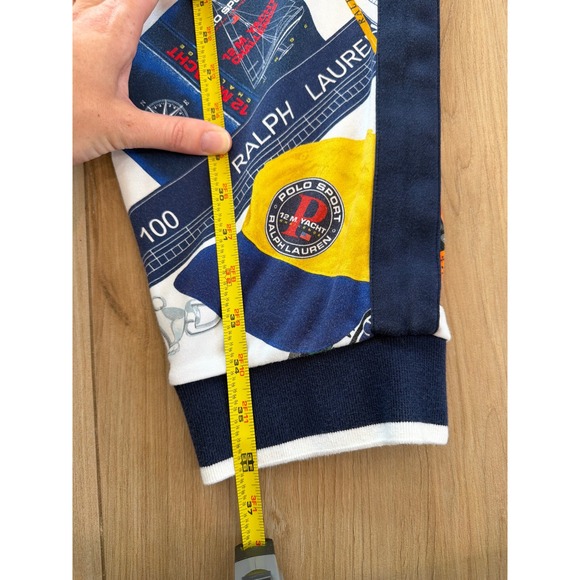 Polo Ralph Lauren Mens XL Polo Sport Yachting Nautical Print Joggers Sweatpants - Picture 5 of 8